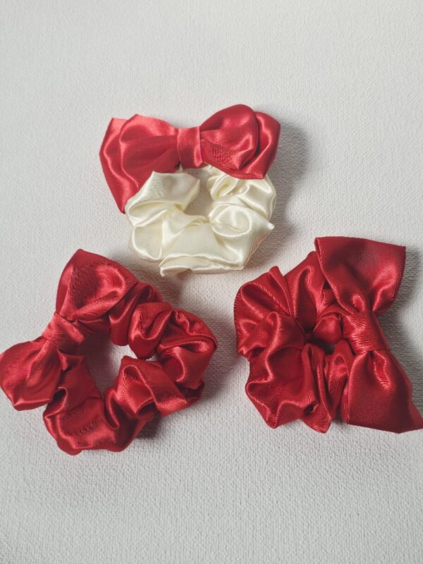 Elegant Satin Bow Scrunchies