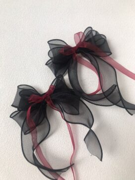 Wickedly Halloween Ribbon Bows hair clip