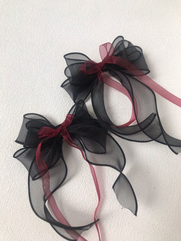 Wickedly Halloween Ribbon Bows hair clip